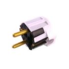 Вилка с защитным контактом бытовая SCHUKO