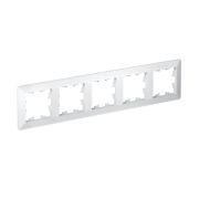 Рамка 5-м AtlasDesign Air бел./дым. бел. SE ATN220105