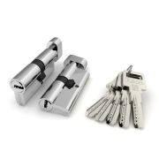 Цилиндровый механизм (R602/60) R6002Knob60(25+10+25) CP хром 5Key с вертушкой