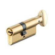 Цилиндровый механизм с вертушкой 164 SM/70 (30+10+30) mm упк.БЛИСТЕР латунь 5 кл.