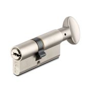 Цилиндровый механизм с вертушкой 164 SM/70 (30+10+30) mm упк.БЛИСТЕР никель 5 кл.