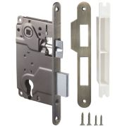 Корпус врезного замка c защёлкой METLH25-50 Box (LH 25-50) AB бронза