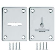 Накладка на сувальдный замок ESC.S-lift+S/K.set (ESC081/082) хром (2шт.)