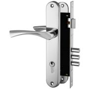 Замок цилиндровый с в комплекте с ручкой LOCKSET.9011 (SET F9011) CP хром