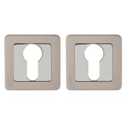 Накладка под цилиндр ET.K.QR52 (ET QR) SN/CP-3 матовый никель/хром