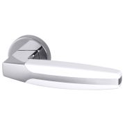 Ручка раздельная R.URB52.ARC (ARC URB2) CP/White-14 хром/белый