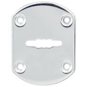 Декоративная накладка ESC021/0-SS (нержавейка) на сув. замок без шторки (1 шт.) тех.упак.