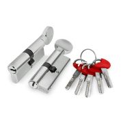 Цилиндровый механизм (D-PRO502/80) D-PRO5002Knob80(35+10+35) CP хром 5Key