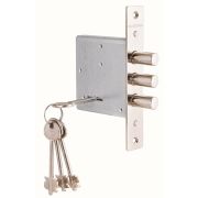 Замок врезной сувальдный ЗВ 10.01 (без отв. планки), 4 кл. (длинный кл. 60 мм) /128:3356/