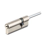 Цилиндровый механизм под вертушку (дл.шток) 164 SX/76 (40+10+26) mm никель 5 кл.