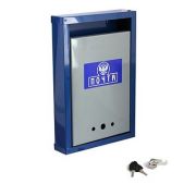 Ящик «Герб» (порошковое покрытие) с замком, синий