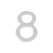 Цифра «8» самоклеящаяся ABS (50х37) (FUARO) CP хром