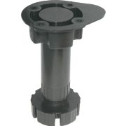 Опора кухонная регулируемая Н95-130, пластмасса черная