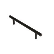 Ручка-рейлинг мебельная MB-H-005-128 мм BL черный