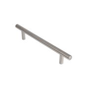 Ручка-рейлинг мебельная MB-H-005-128 мм SS нерж.