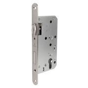 Замок врезной DD.INOX/C-55.72/R с ролик. защелкой (лиц.планка 24 мм)