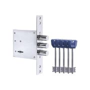 Замок врезной сувальдный MDV30S-817 CP (V30/S) CP хром длиный ключ