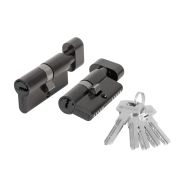 Цилиндровый механизм (200 ZM/80) 2000ZM Knob 80 (30+10+40) BL-24 черный 5Key с вертушкой