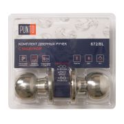 Ручка защелка DK672/BL CP-BK (фик.) хром