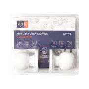 Ручка защелка DK672/BL WH-BK (фик.) белый