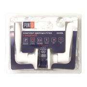 Ручка защелка DK610/BL WH-BK (фик.) белый