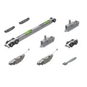 Комплект для раздвижных дверей SLD.Scope.SET3.soft close+roller/80