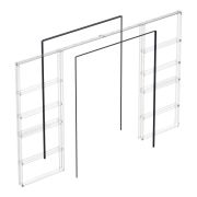 Комплект для обрамления пенала для двухстворчатой двери SLD.Comfort-PENAL frame 1800/2900 BL