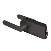 Комплект: замок+ручка для стеклянной двери Space.GL.LUV BL черный