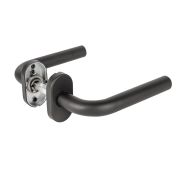 Ручка раздельная R.DSS201-0201P/19 INOX 201 BLACK (овальное основание)