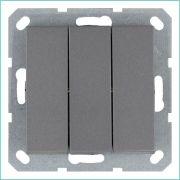 Выключатель 3-кл. 10А IP20 механизм алюм. Jasmart G3031S