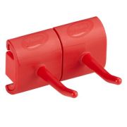 Крепление Vikan гигиеничное настенное и двойной крюк, 83 мм Артикул: 10144