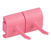 Крепление Vikan гигиеничное настенное и двойной крюк, 83 мм Артикул: 10141