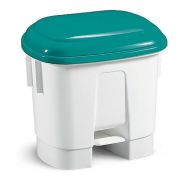 Ведро для мусора с педалью TTS DERBY, 30 л., с крышкой (зеленый) Артикул: 00005714