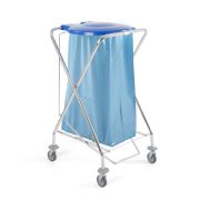 Тележка TTS Dust 120 л с крышкой и педалью хромированная Артикул: 00004020