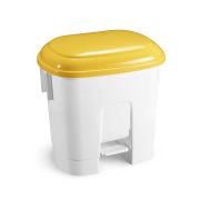 Ведро для мусора с педалью TTS DERBY, 30 л., с крышкой (желтый) Артикул: 00005713