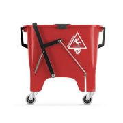 Ведро с роликовым отжимом TTS Squizzy Roll, 15 л., красное, на колесах Артикул: 0R006415