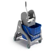 Уборочная тележка TTS одноведерная (25л ) «Nick Light» 25 л, отжимом «Тес» серого цвета Артикул: 00006058