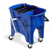 Ведро с отжимом на колесиках TTS Squizzy Roll, 15 л., синее Артикул: 0B006415
