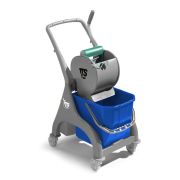 Уборочная тележка TTS Nick 15, роликовый отжим Dry, колеса d 80 мм., одноведерная Артикул: 00066244