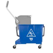 Ведро с отжимом TTS Mini Bucket O-Key, 17 л., синее, на колесах Артикул: 00036384