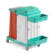 Уборочная тележка TTS MAGIC LINE 460S, уборочная с 2 навесными ящиками, держателем для 120 л мешка и дверцей Артикул: ML460S0A0B00