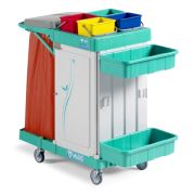 Уборочная тележка TTS Magic Line 210S, с 120 Л складным держателем мешка и зоной хранения Артикул: ML210S0A0A00