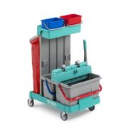 Уборочная тележка TTS Magic Line 049B7 с 70 Л мешком для сбора мусора и 2 вёдрами с отжимом Артикул: ML049B7A0000