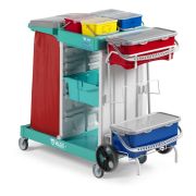 Уборочная тележка TTS MAGIC SYSTEM 730B, с герметичными контейнерами, колеса 125mm Артикул: MS730B0C0A00