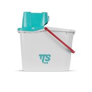 Ведро TTS UNI JUNIOR с зелёным отжимом и красной ручкой, 14 Л Артикул: 00005070R