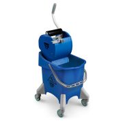 Ведро с отжимом TTS Pile Dry, 30 л., синее, на колесах Артикул: 0B066470
