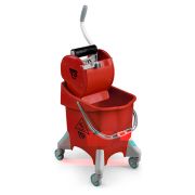 Ведро с отжимом TTS Pile Dry, 30 л., красное, на колесах Артикул: 0R066470