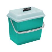 Ведро TTS 4 л., зеленое, с крышкой, для одноразовых салфеток, 10 шт. Артикул: 00003383K10