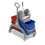 Уборочная тележка TTS Nick 50, с боковой ручкой и с отжимом Тес, двухведерная Артикул: 00006186