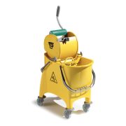 Ведро с отжимом TTS Witty Dry, 30 л., желтое, на колесах Артикул: 00066450